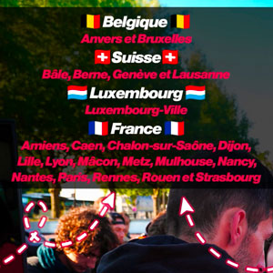 OnTours takes you to Dour from France, Belgium, Luxembourg and Switzerland 🚍